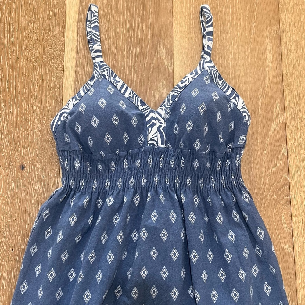 Athleta blue and white printed midi sundress - Picture 3 of 7